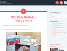 Tablet Screenshot of bepaperie.com